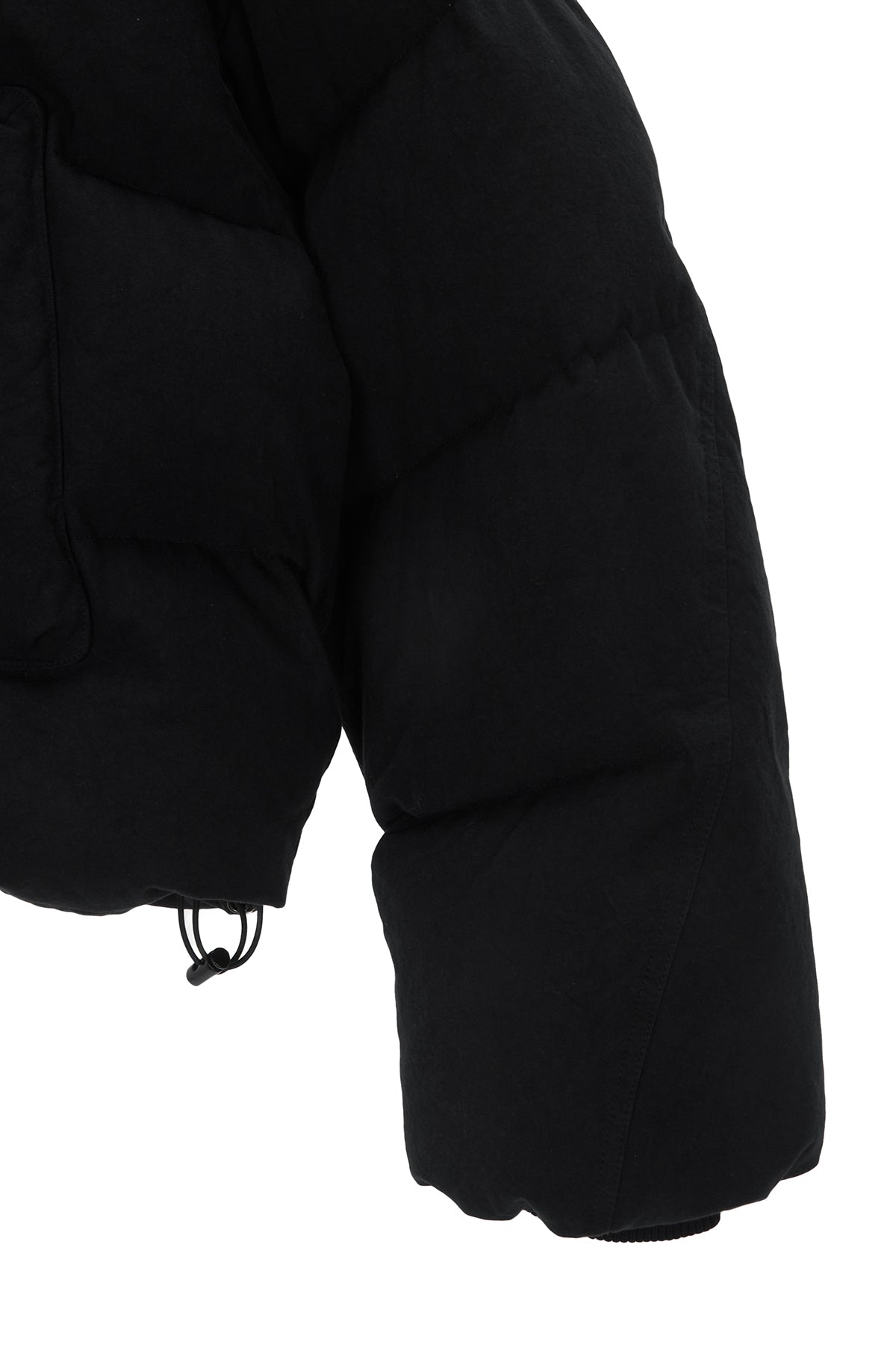 Matinkim Cotton Washed Puffer Duck Down Jumper IN Black