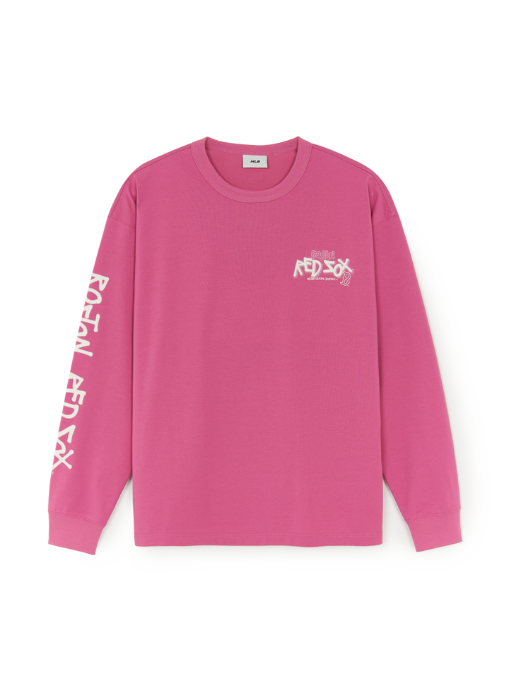 MLB Korea Basic Street Logo Over Fit Long Sleeve T-shirt