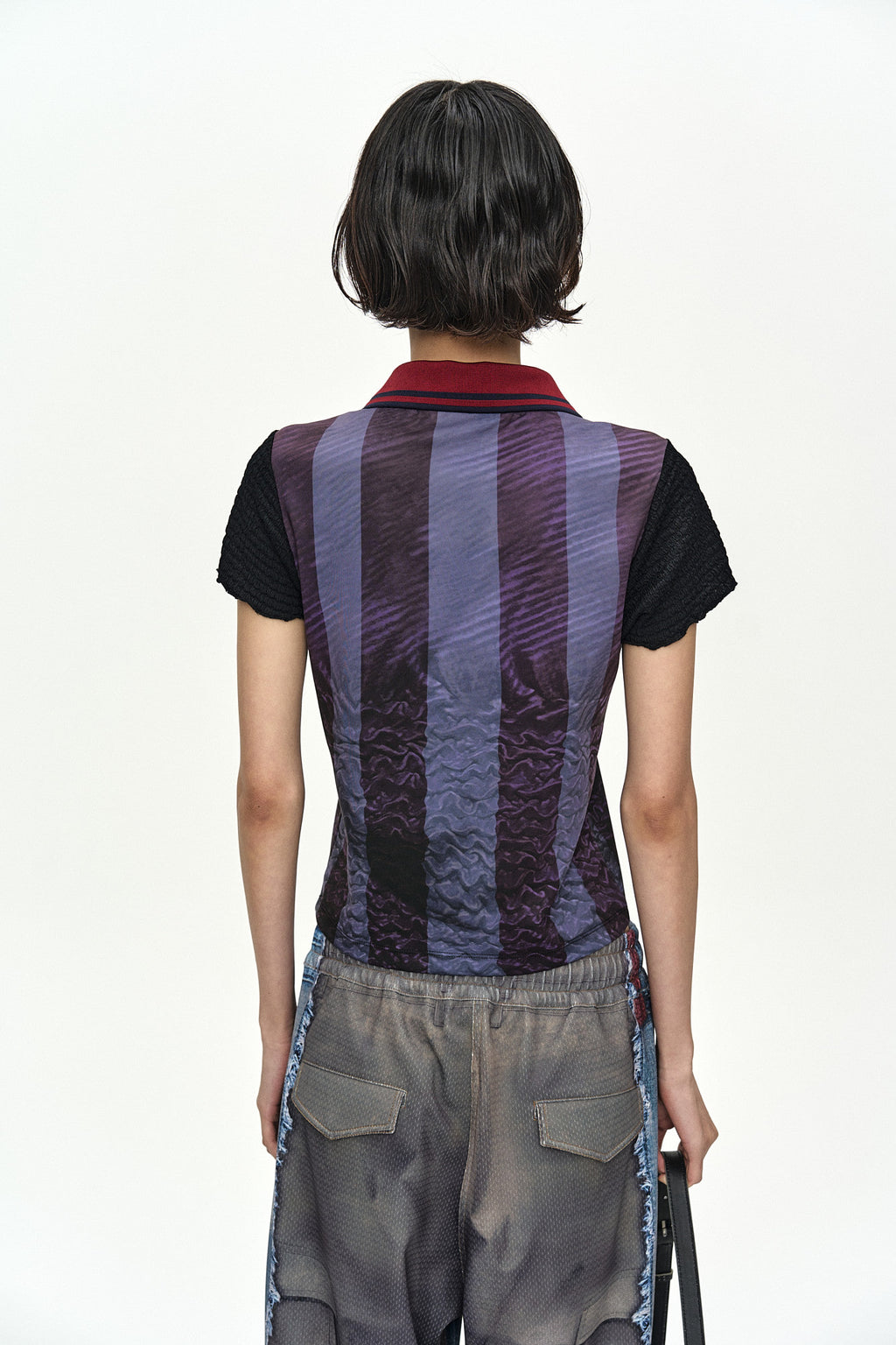 Andersson Bell Vintage Printed Collar Top