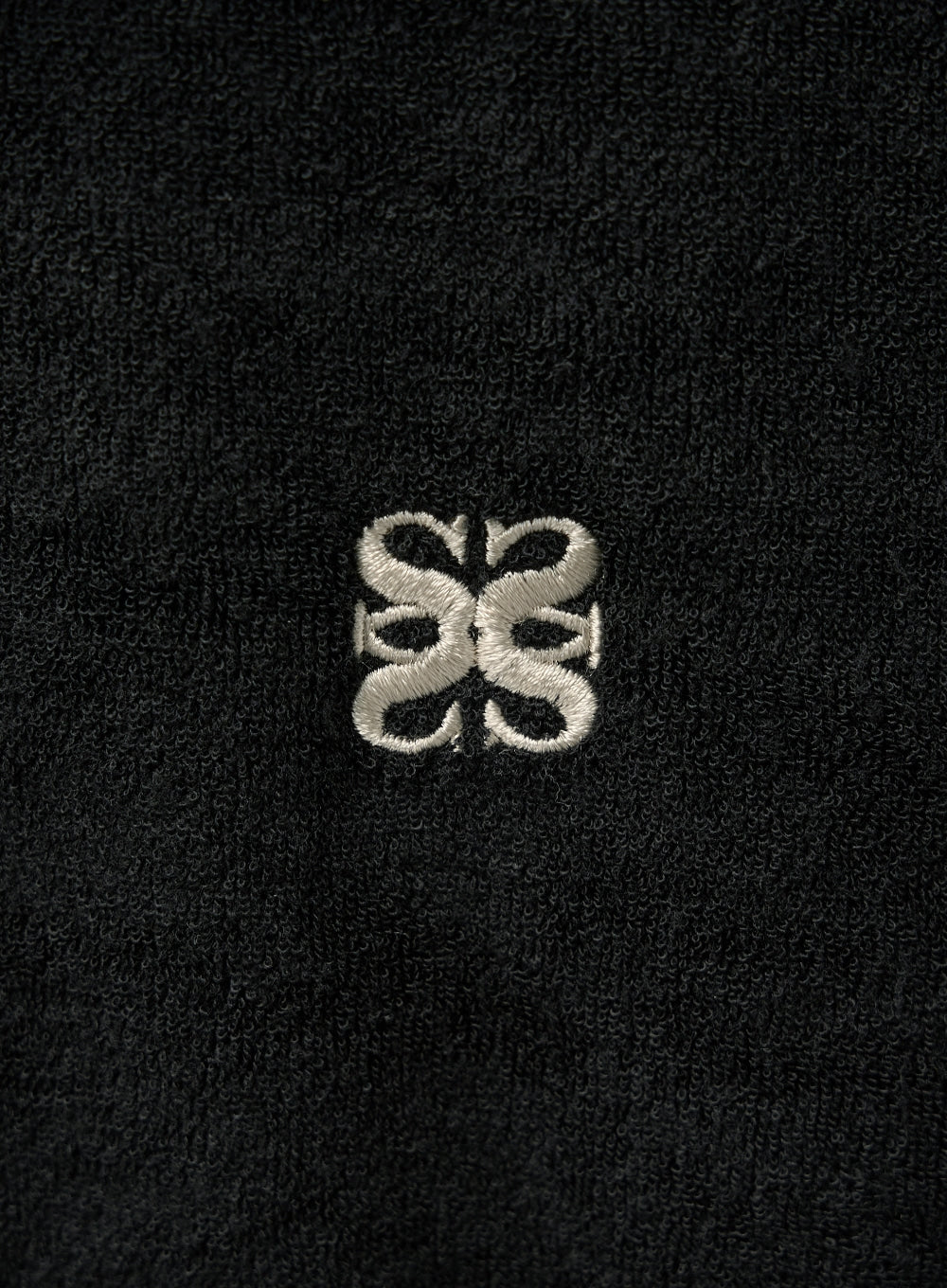 [satur] (W) Lawton Terry Pique Polo T-Shirt - Black