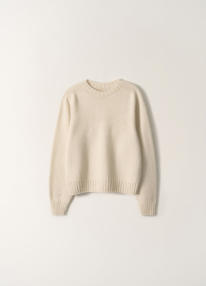 Nothing Written Bunny Wool Pullover Knit (Pure Ivory)