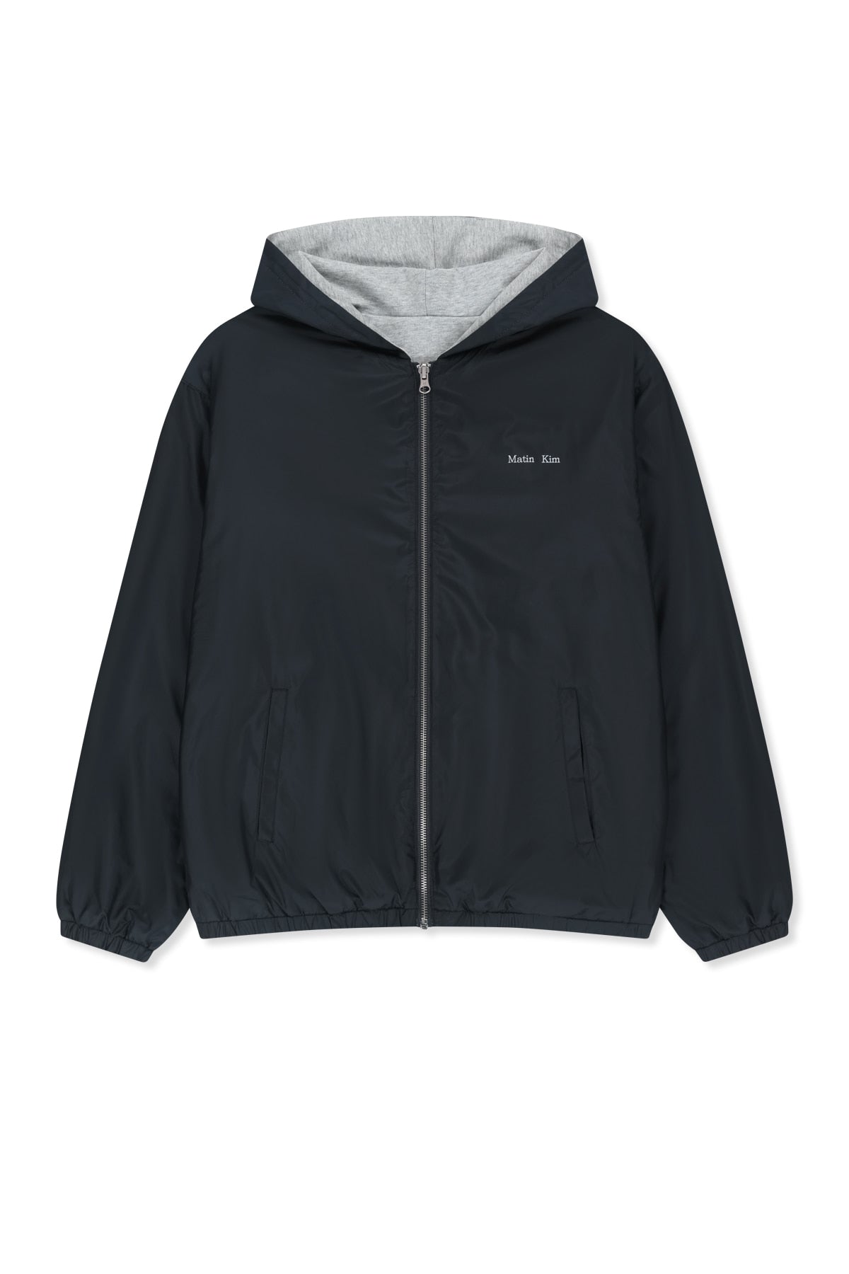 Matinkim Double Face Hoody Zip UP IN Navy