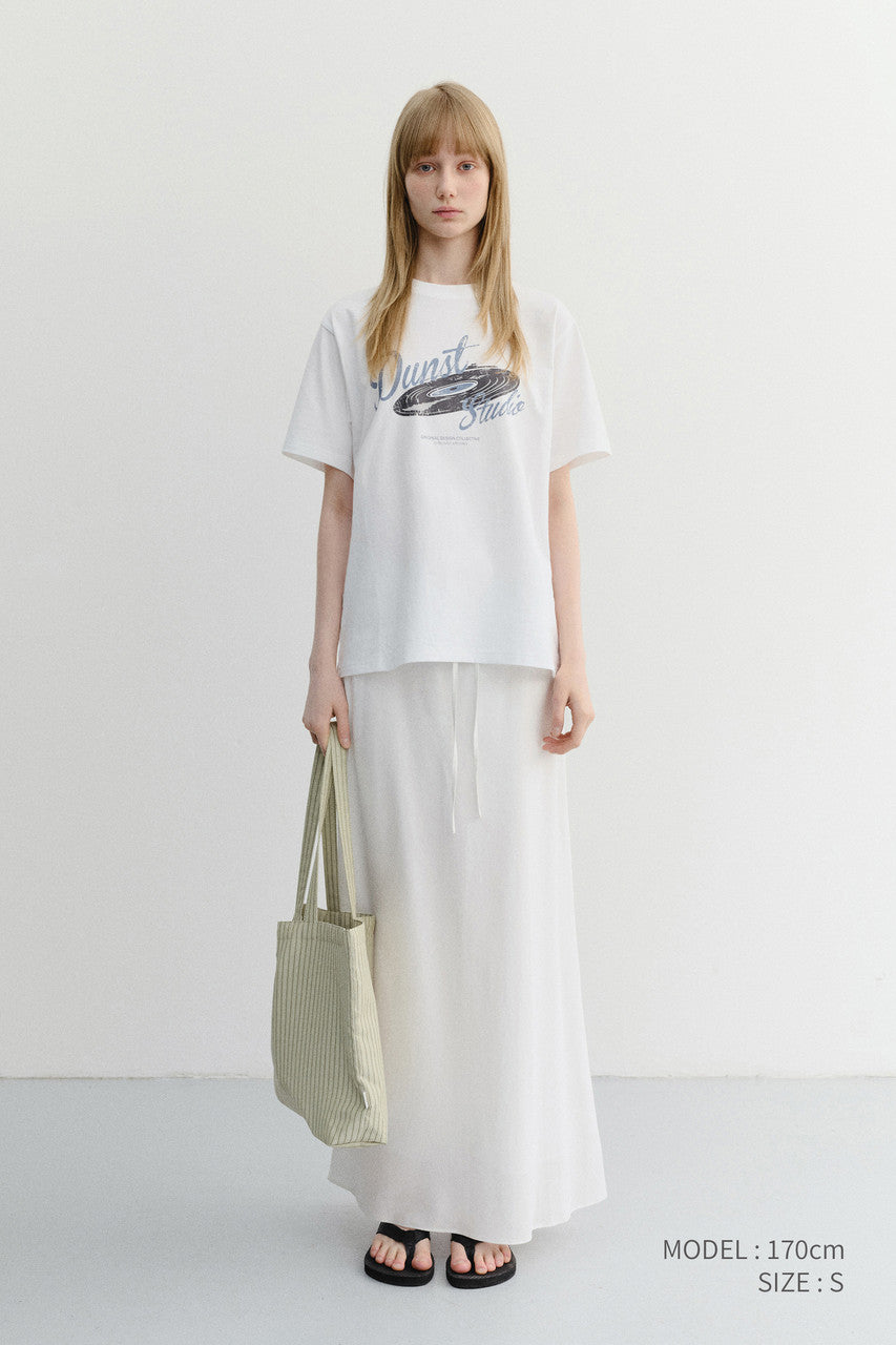Dunst Unisex Vinyl T-Shirt Off White