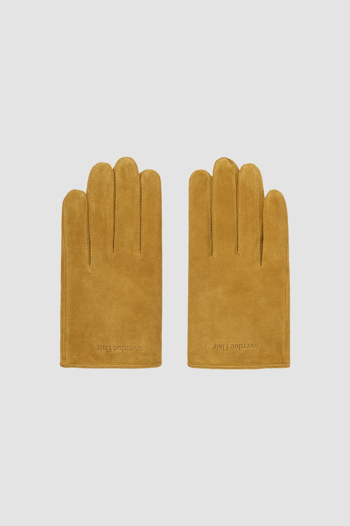 Overdueflair Overdue Lambskin Suede Gloves Camel