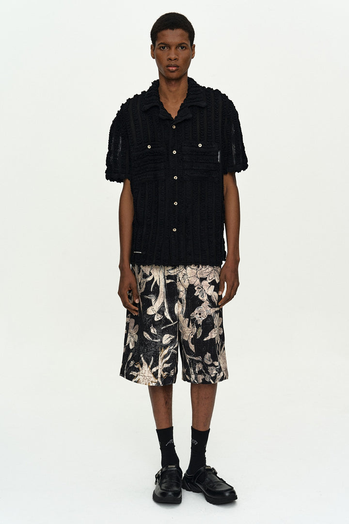 Andersson Bell Kenley Knitted Open Collar Shirt