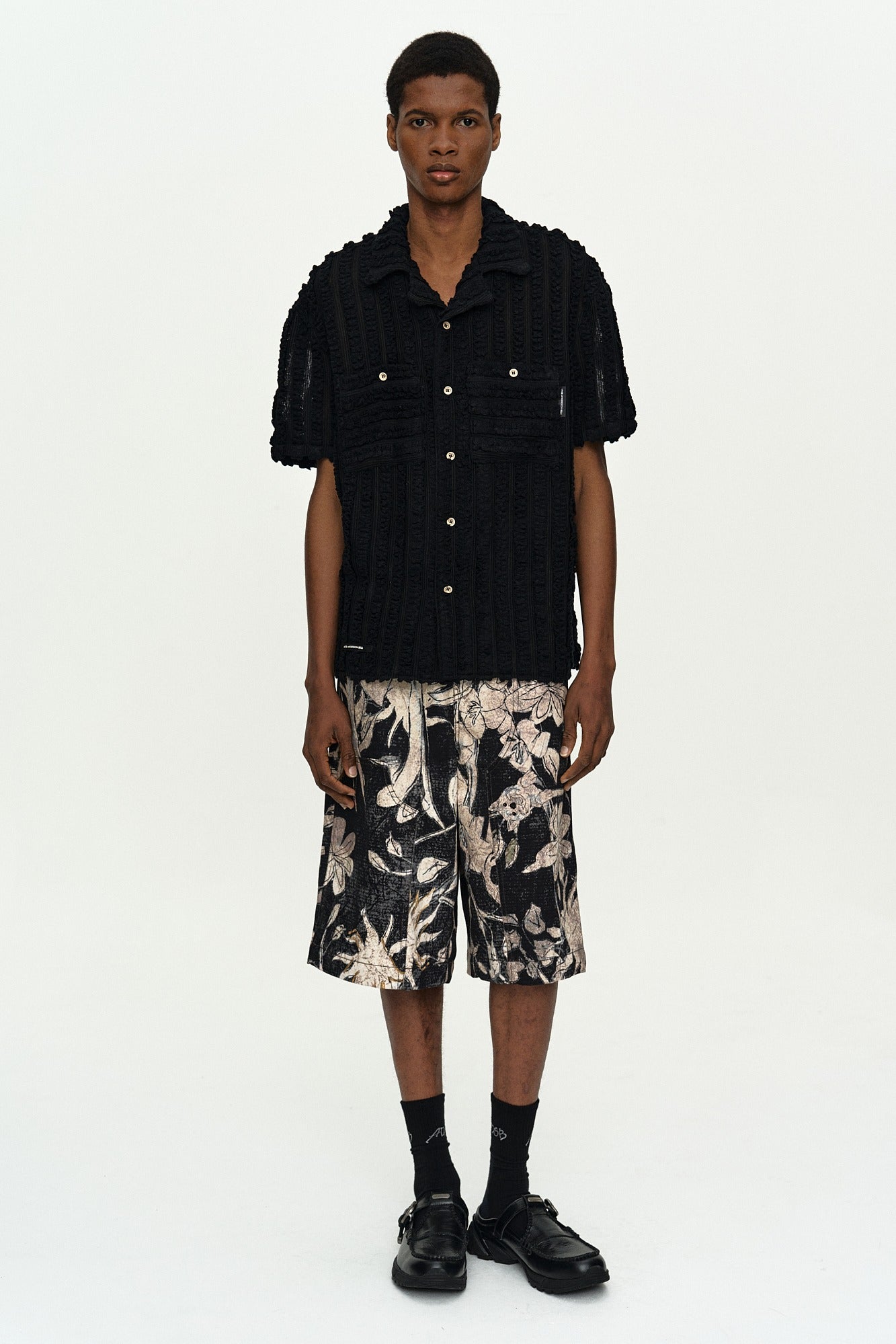 Andersson Bell Kenley Knitted Open Collar Shirt