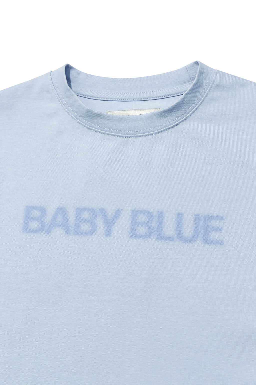 [matinkim] COLOR NAME PRINTING TOP IN LIGHT BLUE