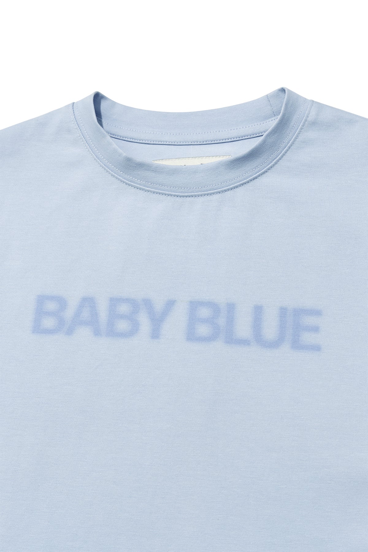 [matinkim] COLOR NAME PRINTING TOP IN LIGHT BLUE