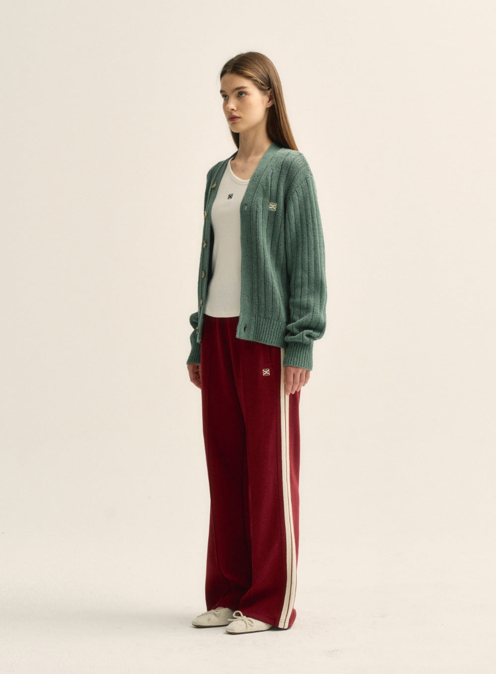 [satur] (W) Lawton All Day Track Pants - Burgundy