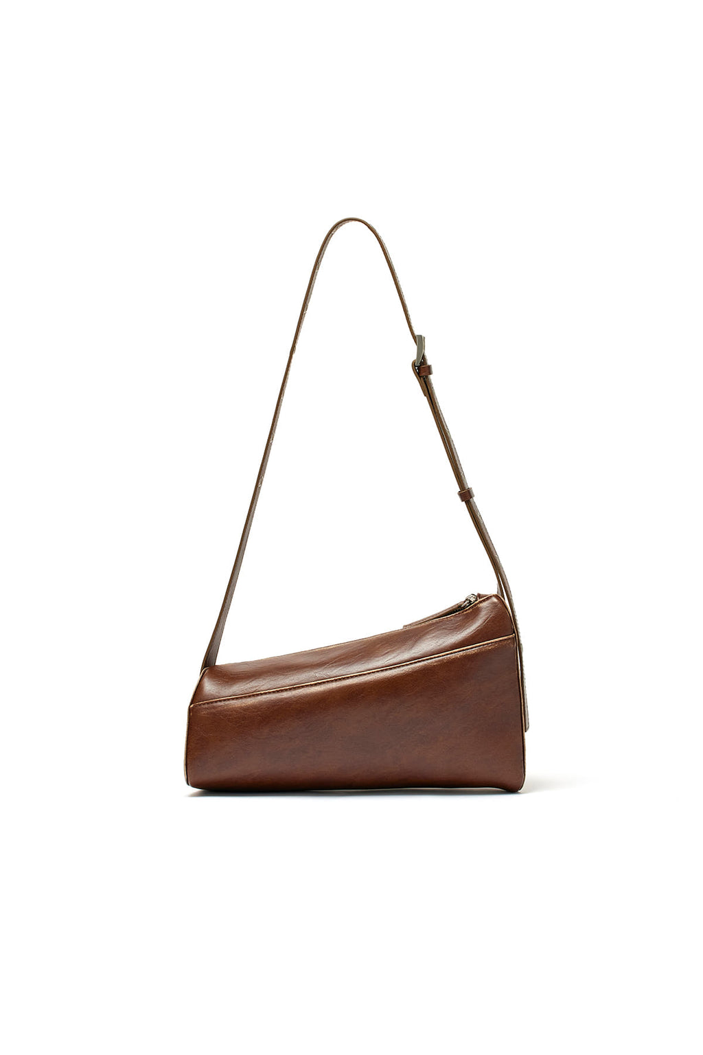 [matinkim] DIRTY WASHED DIAGONAL BAG IN BROWN