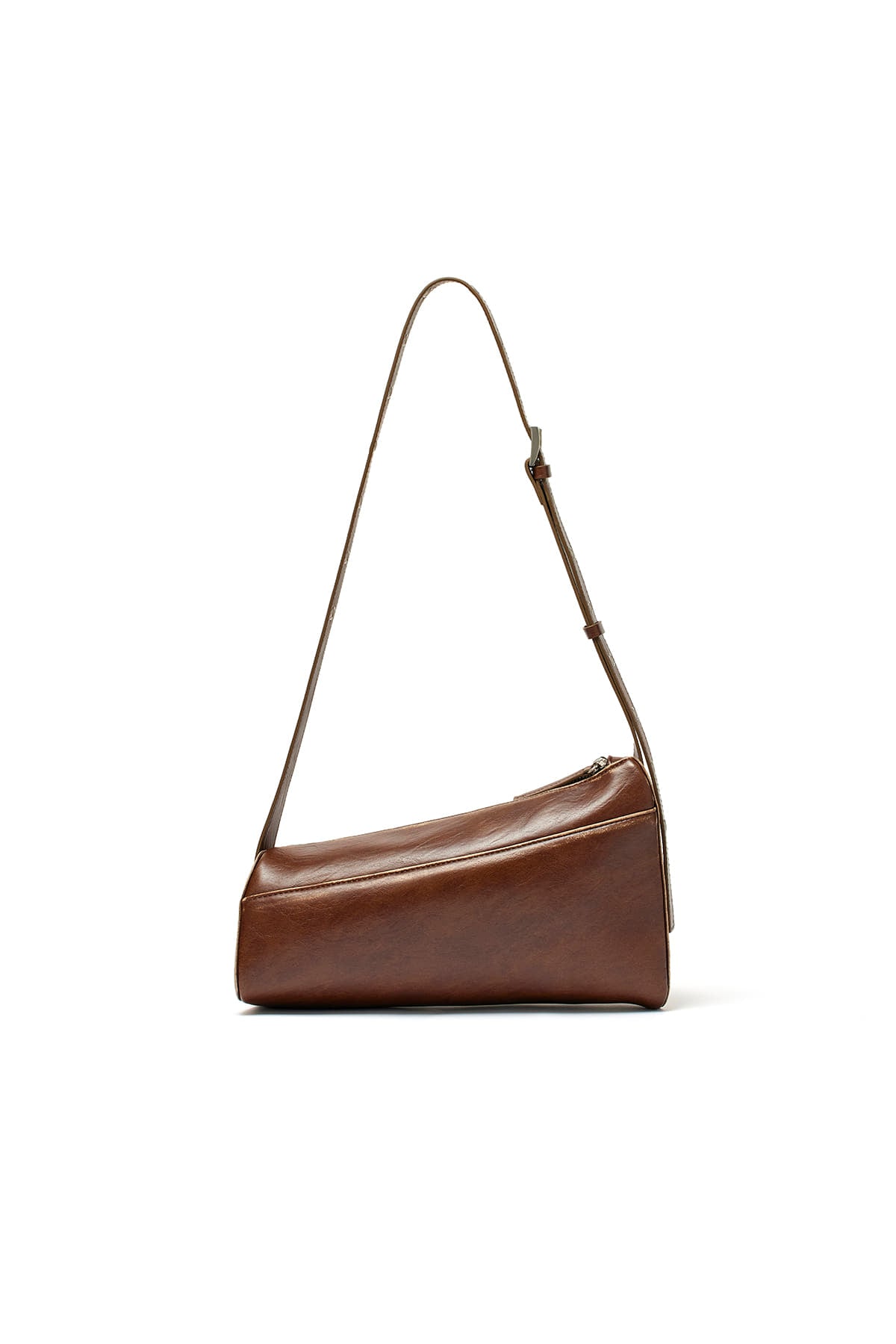 [matinkim] DIRTY WASHED DIAGONAL BAG IN BROWN