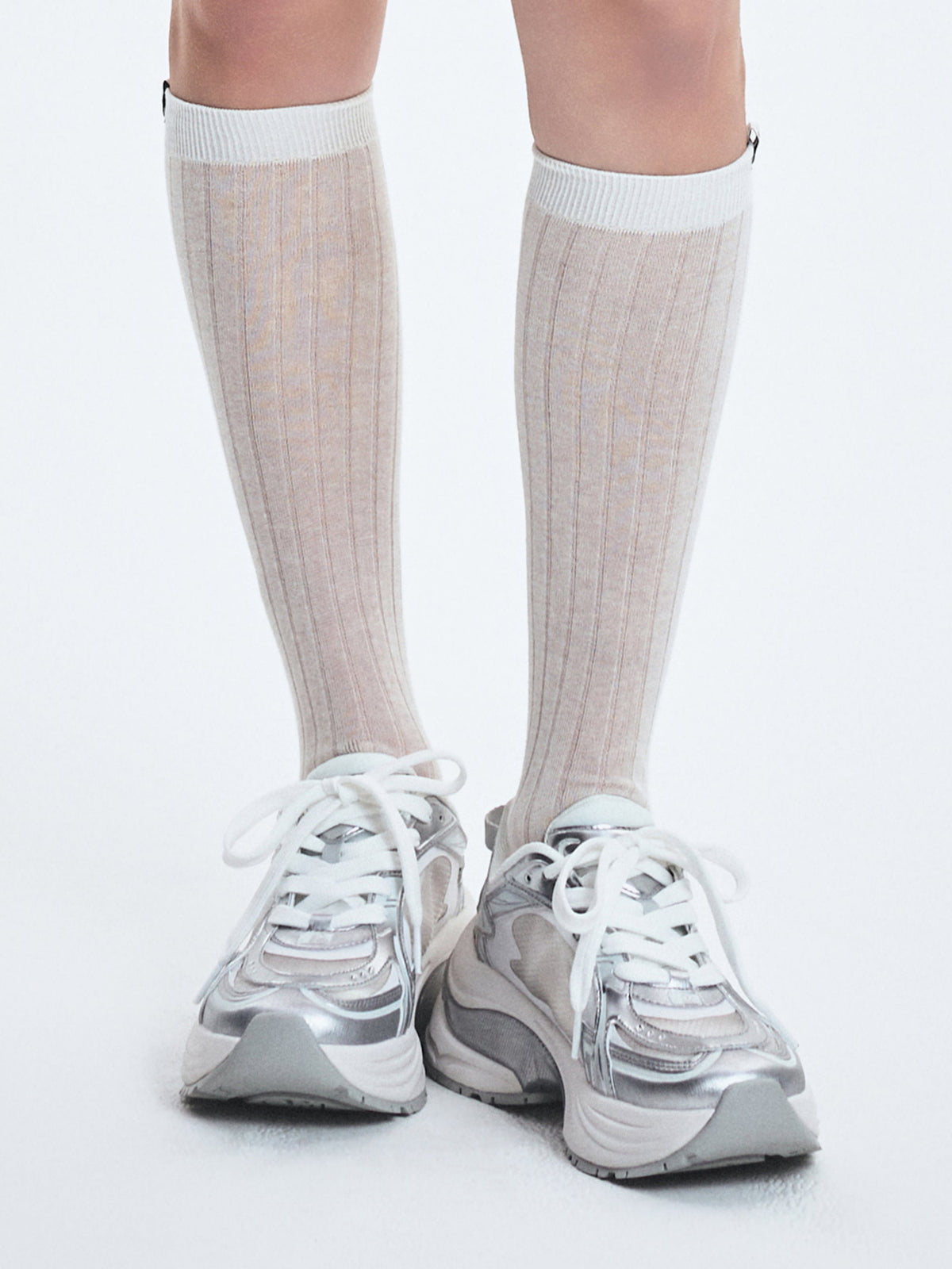 MLB Korea Summer Silky Loose Knee Socks