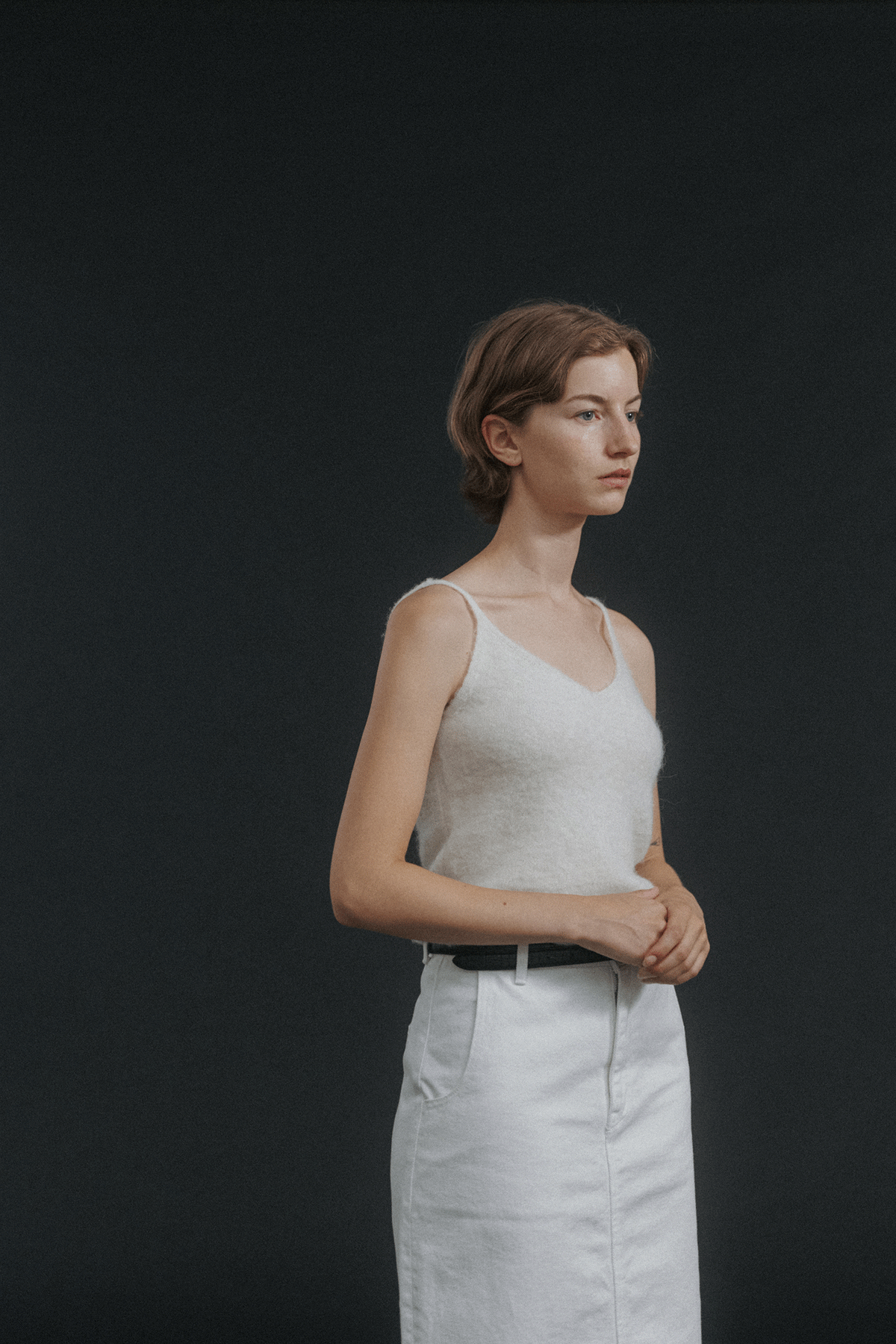 Nothing Written Kotte alpaca sleeveless knit (Ivory)