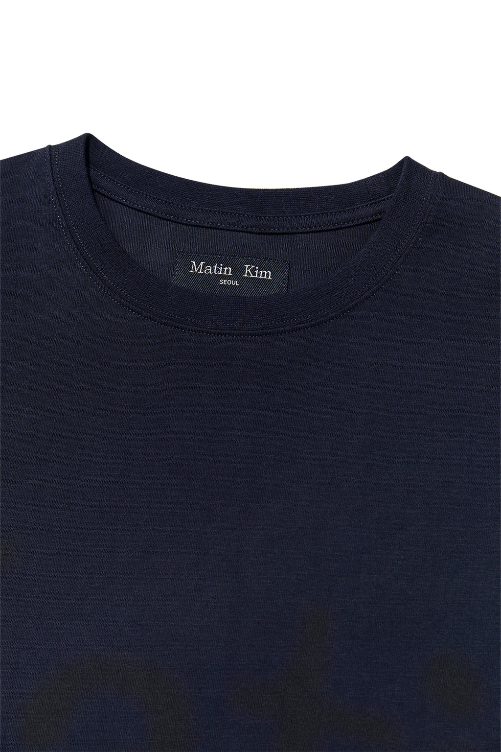 [matinkim] BIG ARCH LOGO TOP FOR MEN IN NAVY