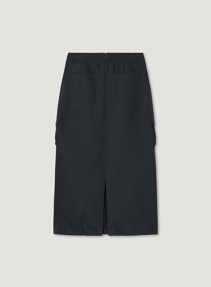 Mango Maniplease Dui Anorak Skirt Navy