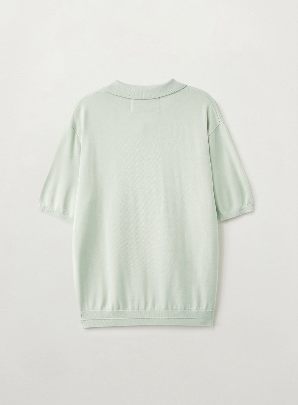 Satur Classic Collar Half Knit - Mint