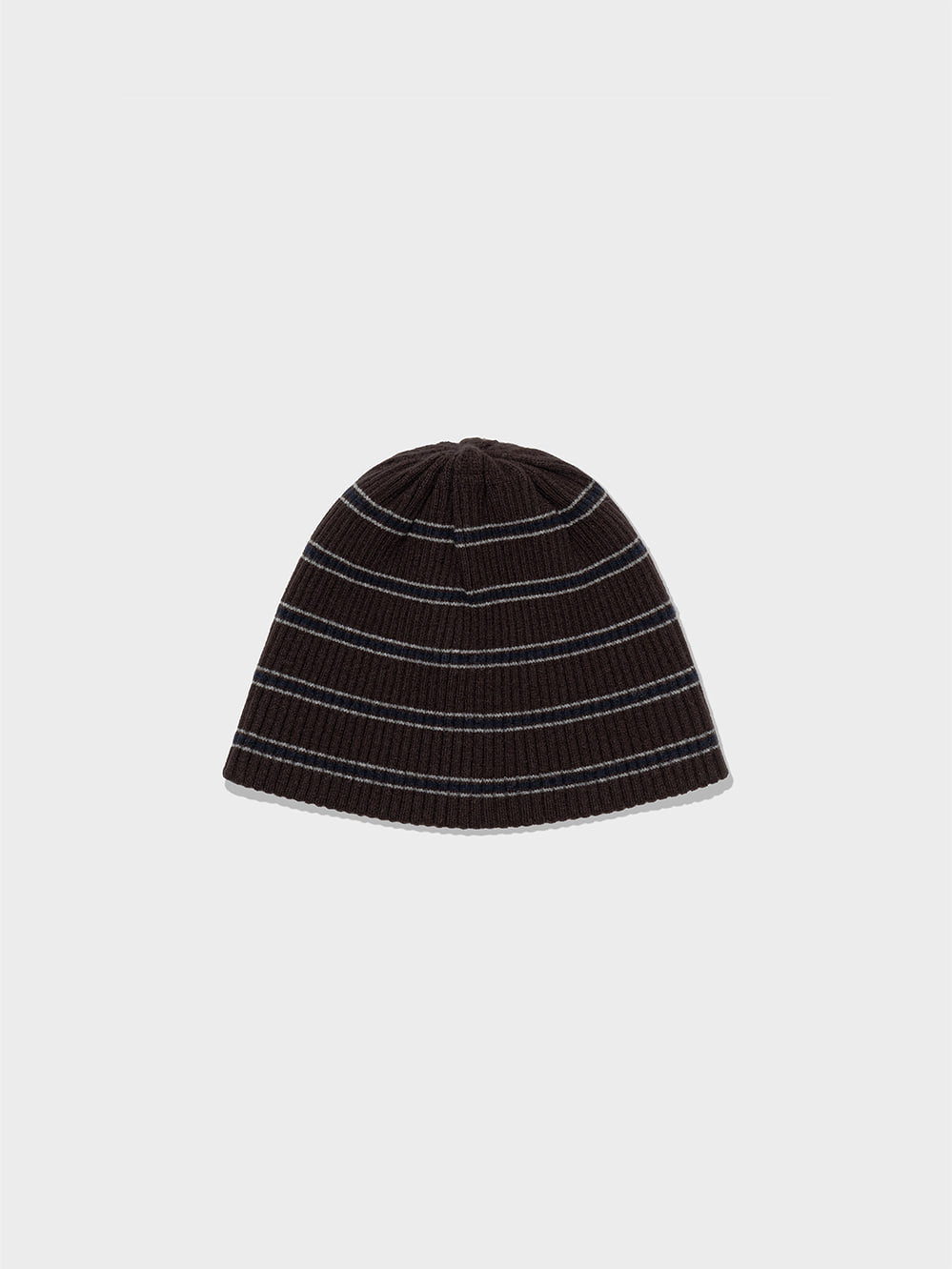Low Classic Wool Cash Blend Striped Beanie Brown