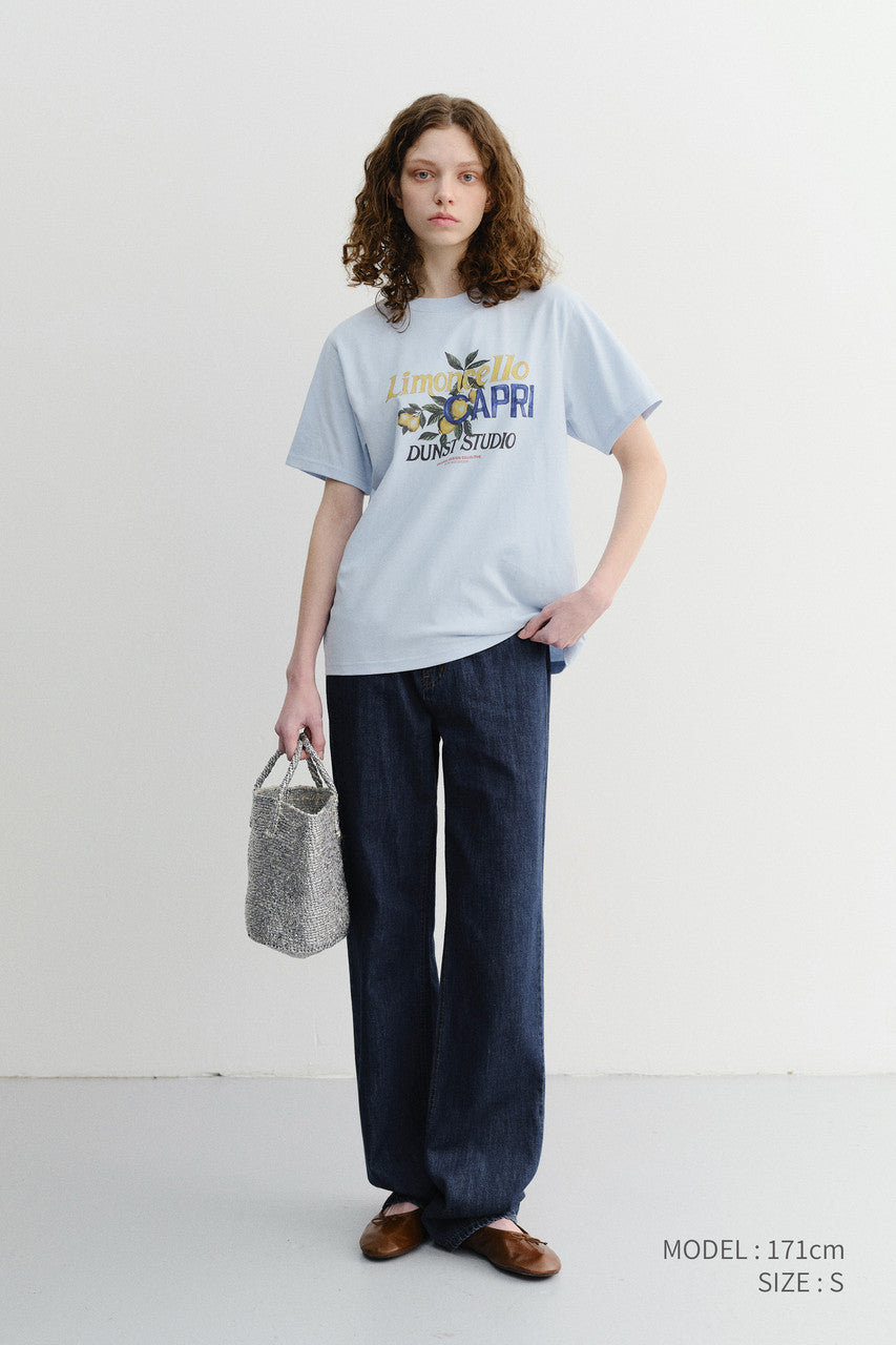 Dunst Unisex Limoncello T-Shirt Soft Blue