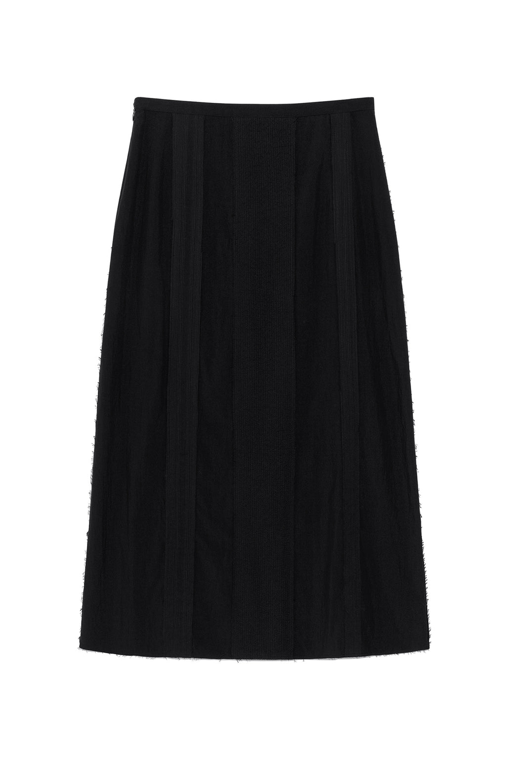 [matinkim] HOOK AND EYE STRING LONG SKIRT IN BLACK