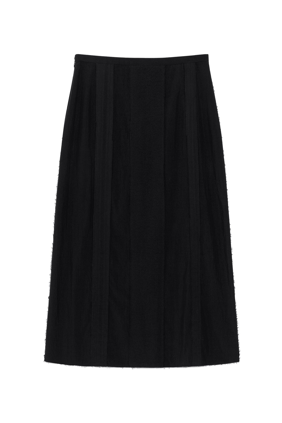 [matinkim] HOOK AND EYE STRING LONG SKIRT IN BLACK