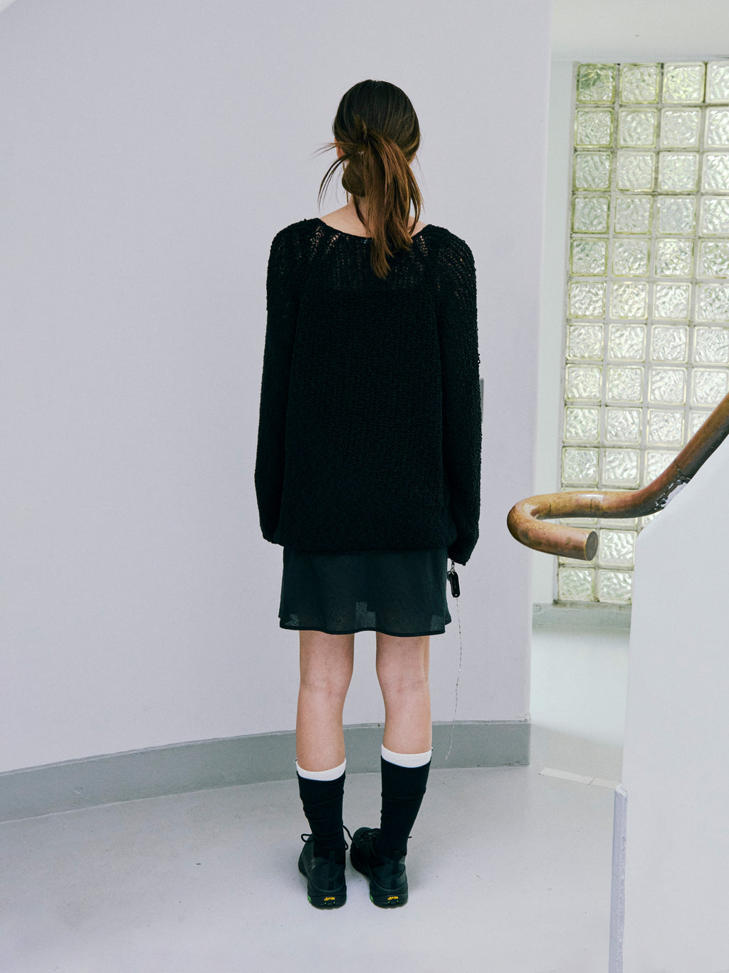 Low Classic Wave Sweater Black