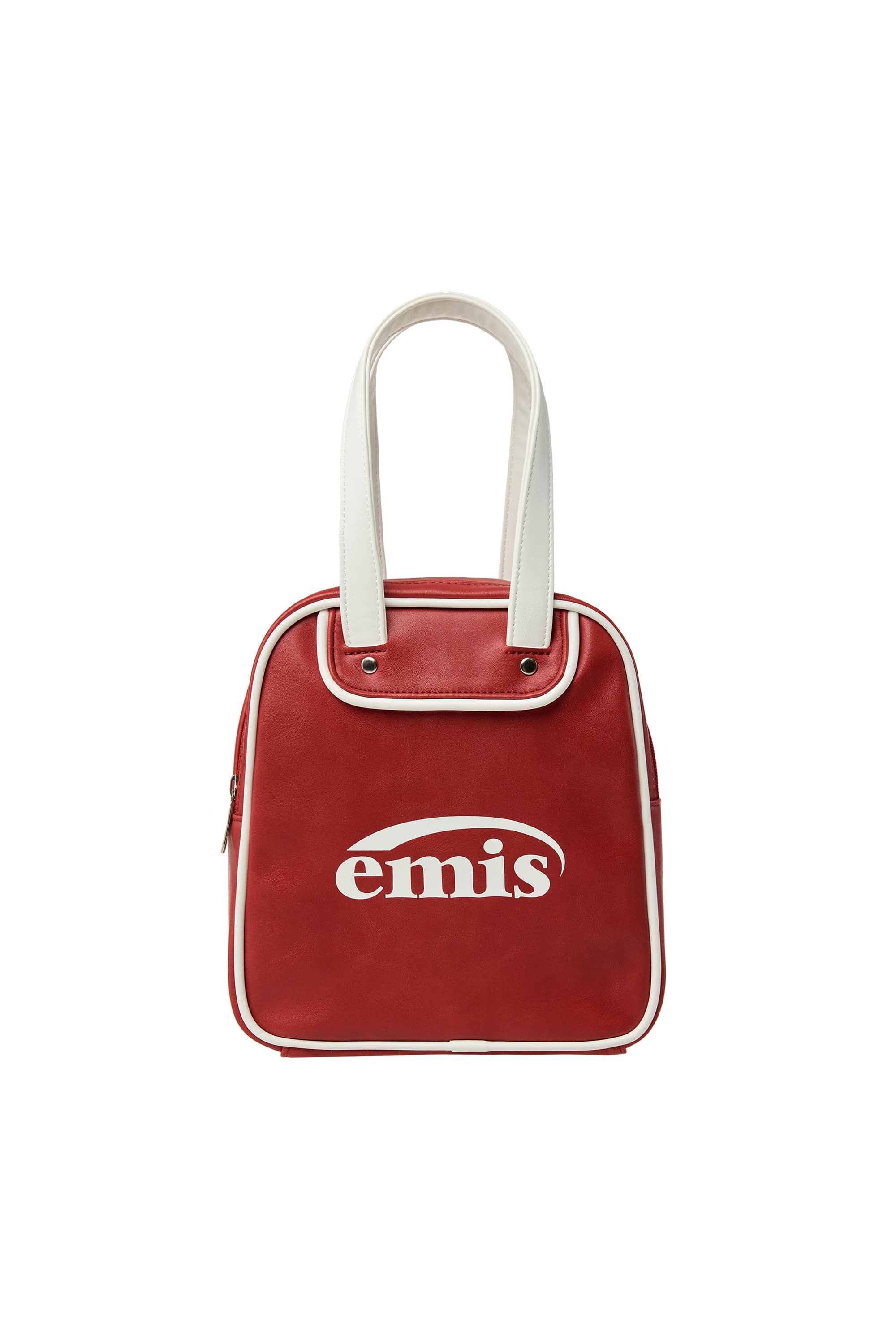 VINTAGE SQUARE BOWLING BAG-RED