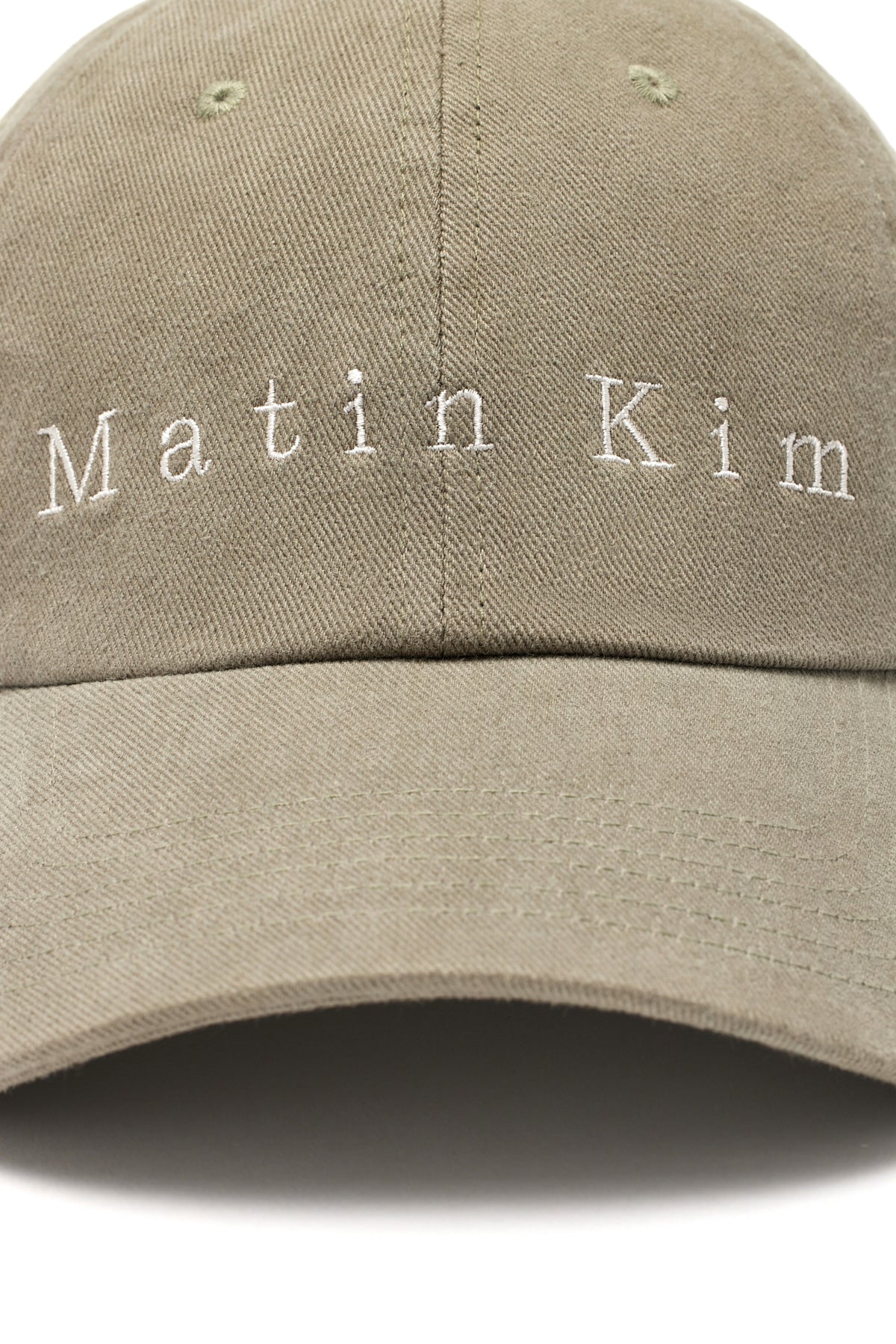 [matinkim] MATIN COTTON WASHED BALL CAP IN KHAKI GREY