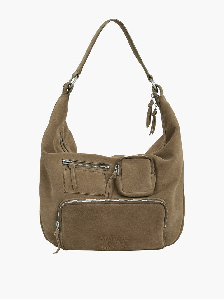 Margesherwood City Hobo NS cappuccino suede