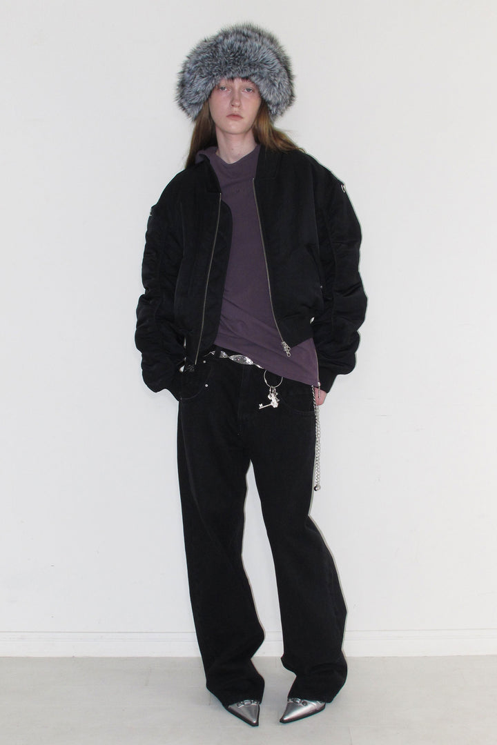 Instantfunk Big Pocket Loose Fit Denim - Black