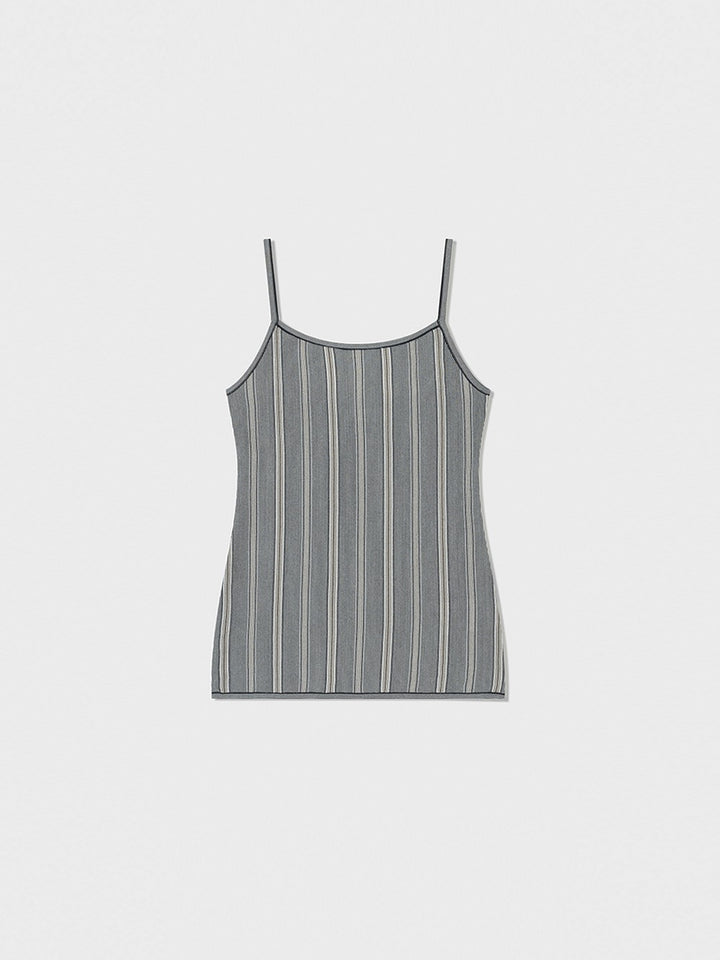 Low Classic Stripe Sleeveless Knit Top Navy