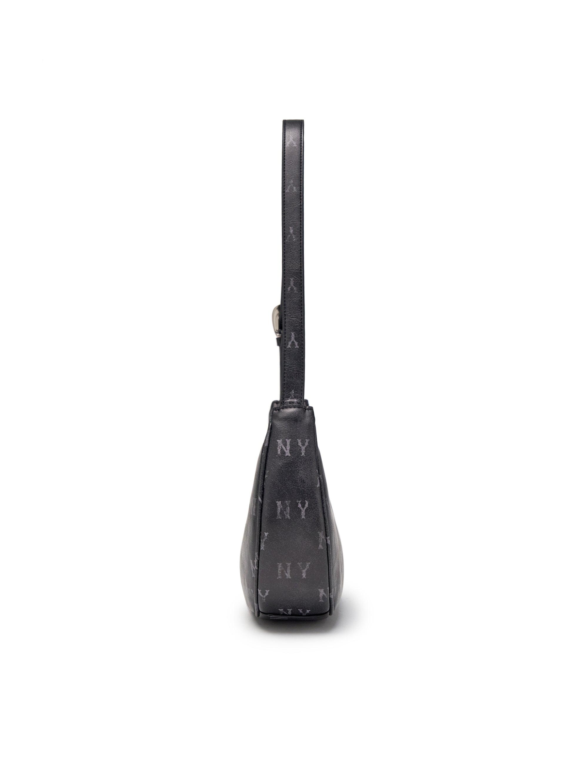 MLB Korea Classic Monogram Vintage PU Hobo Bag