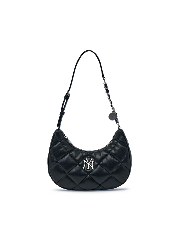 Mlb Basic Quilting Tech PU Hobo Bag