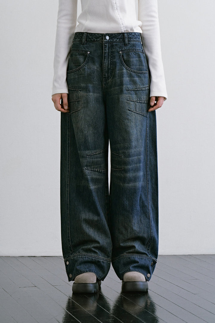 Treemingbird Darted Barrel Denim Navy