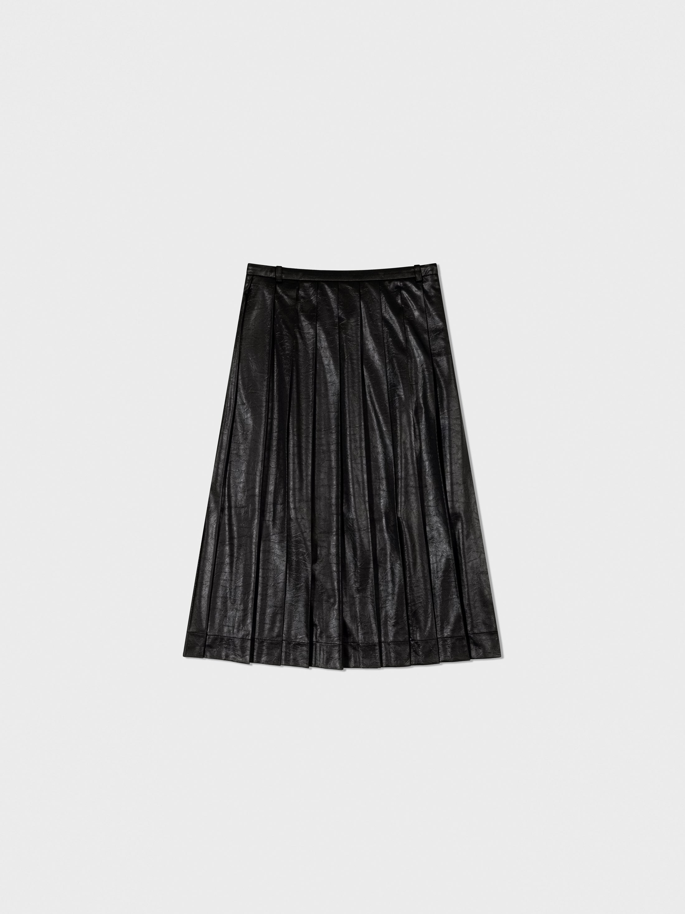 [low_classic] CREASED PLEATED SKIRT
BLACK