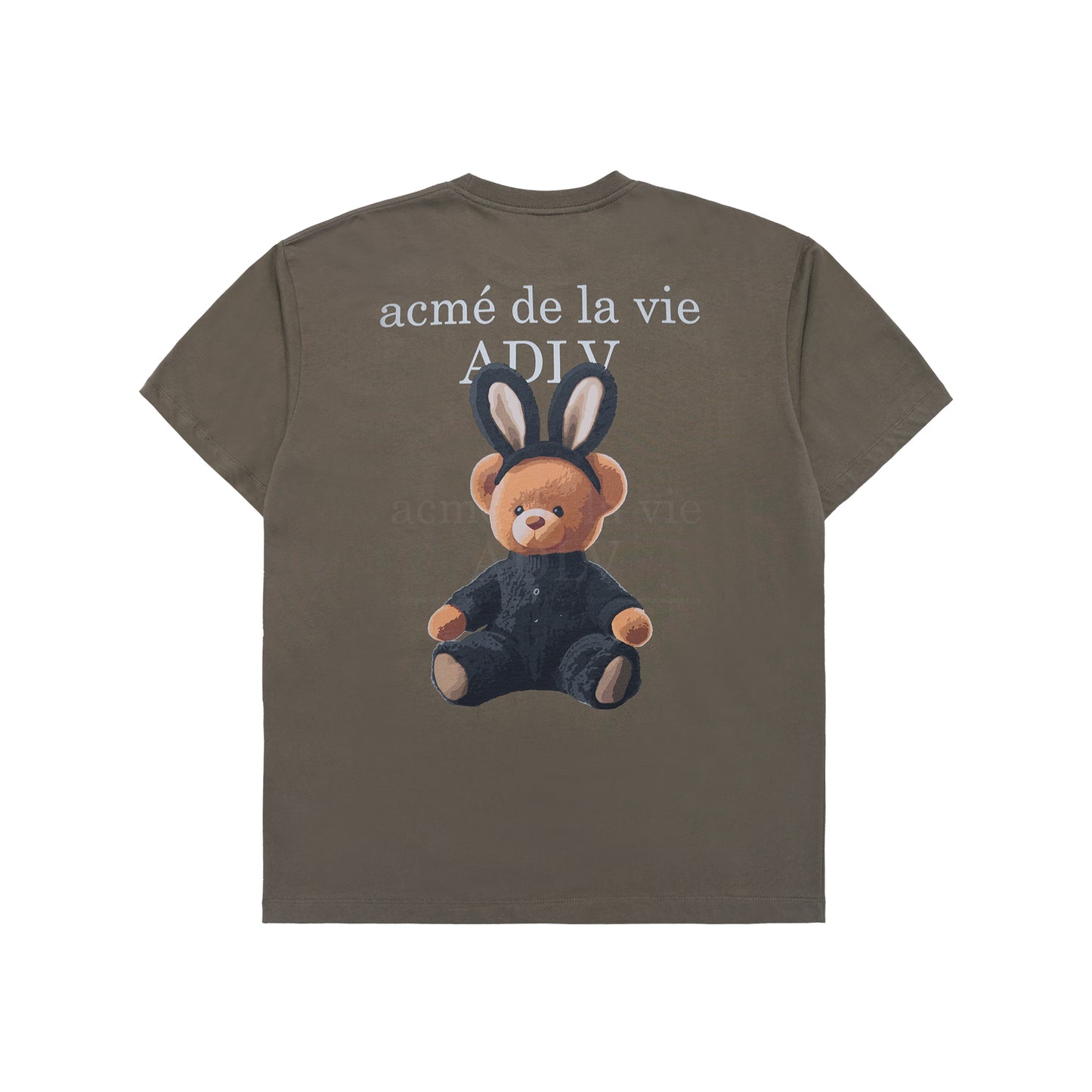 RABBIT BEAR DOLL LOGO SHORT SLEEVE T-SHIRT COCOA