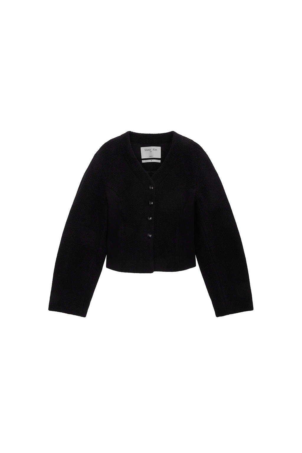 Matinkim Soft Volume Cardigan Jacket IN Black
