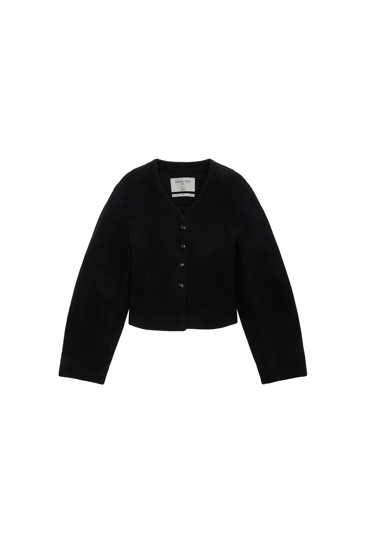 Matinkim Soft Volume Cardigan Jacket IN Black
