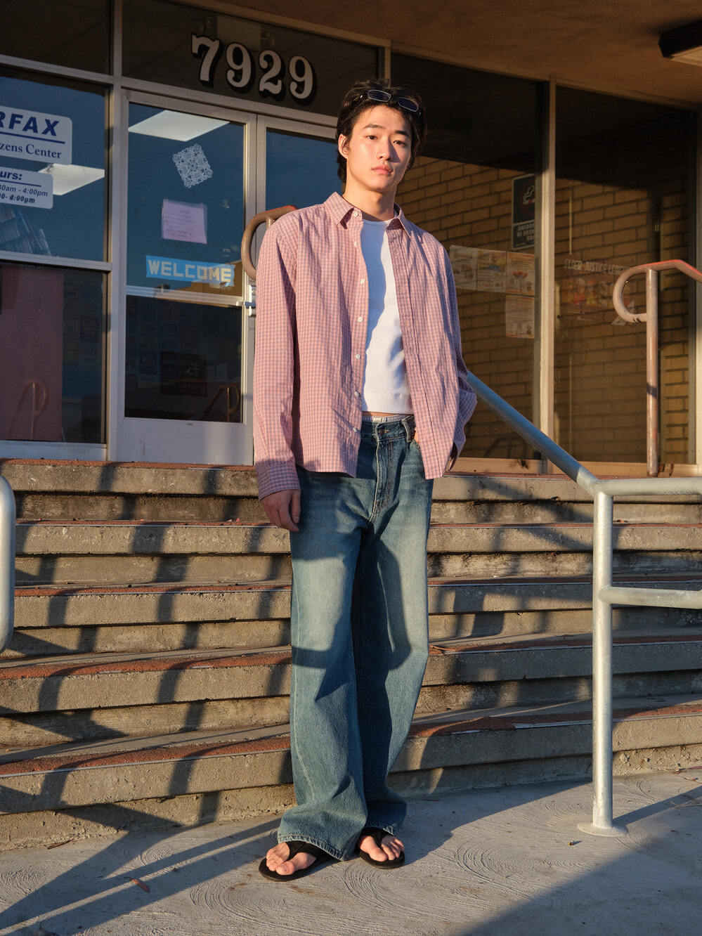Low Classic Low-Rise Jeans Dusty Blue