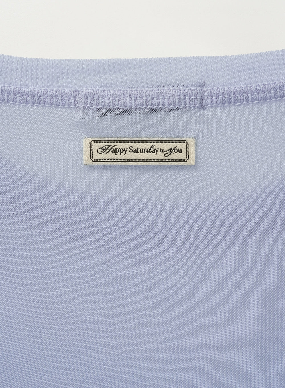 [satur] (W) Slim Fit Layered Long Sleeve - Sky Blue
