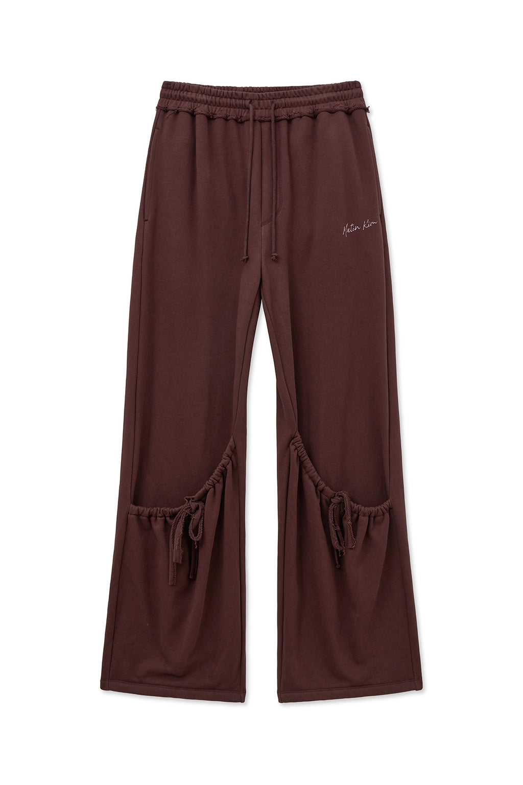 Matinkim Drawstring Point Sweatpants IN Burgundy