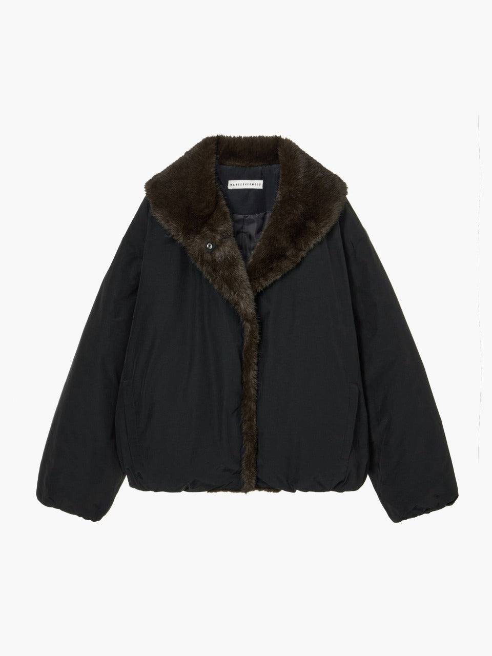 Margesherwood Fur Trimming Blouson Jumper black
