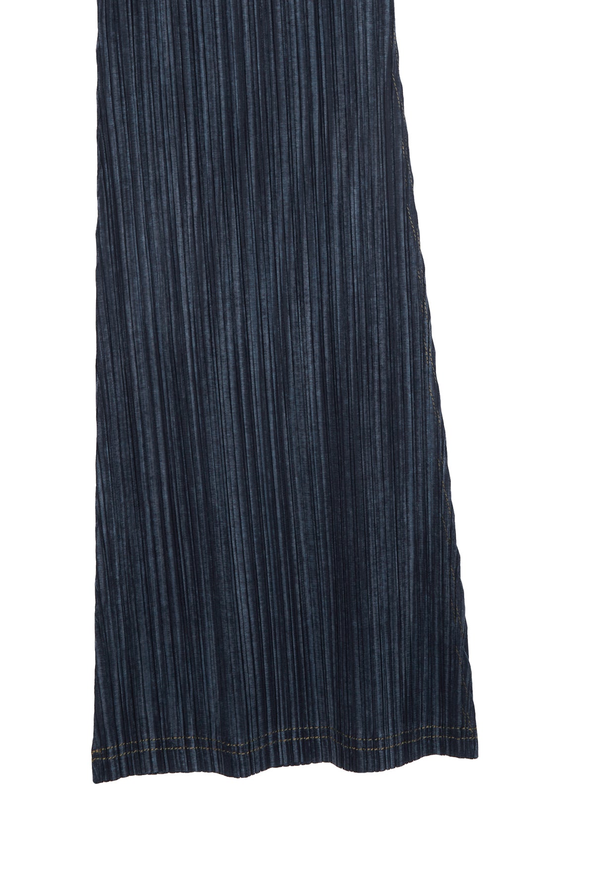 [matinkim] PLEATS STITCH LAYERED PANTS IN NAVY
