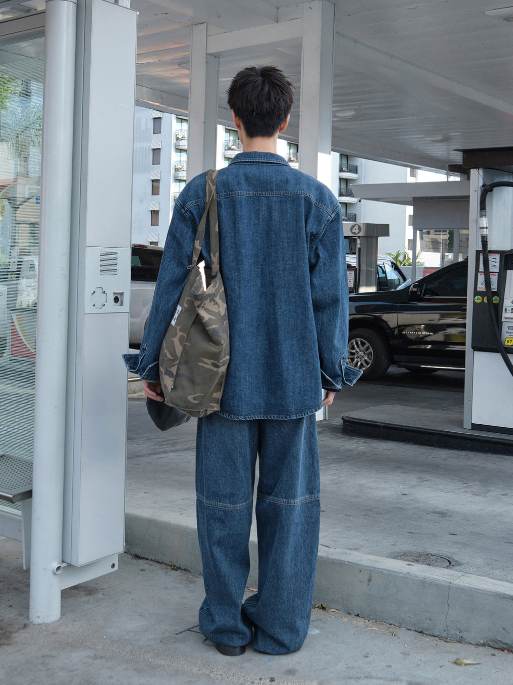 Low Classic Lc Denim Shirt Jacket Dark Blue