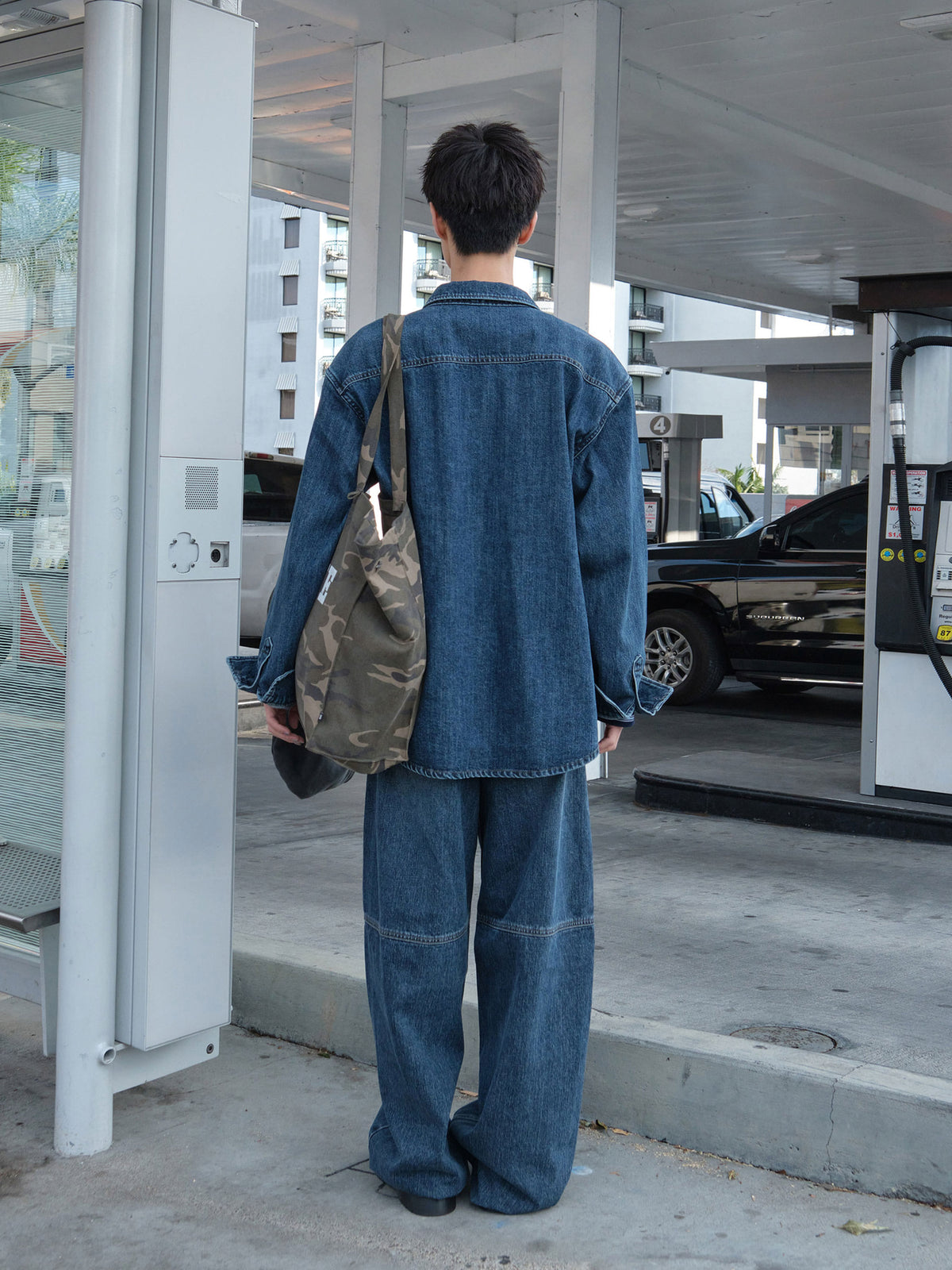 Low Classic Lc Denim Shirt Jacket Dark Blue