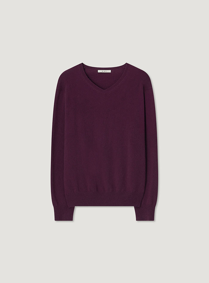 Mango Maniplease Bant V Knit Plum