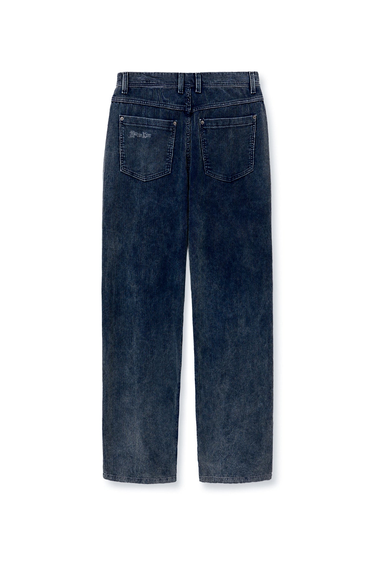 [matinkim] WASED CORDUROY PANTS FOR MEN IN BLUE
