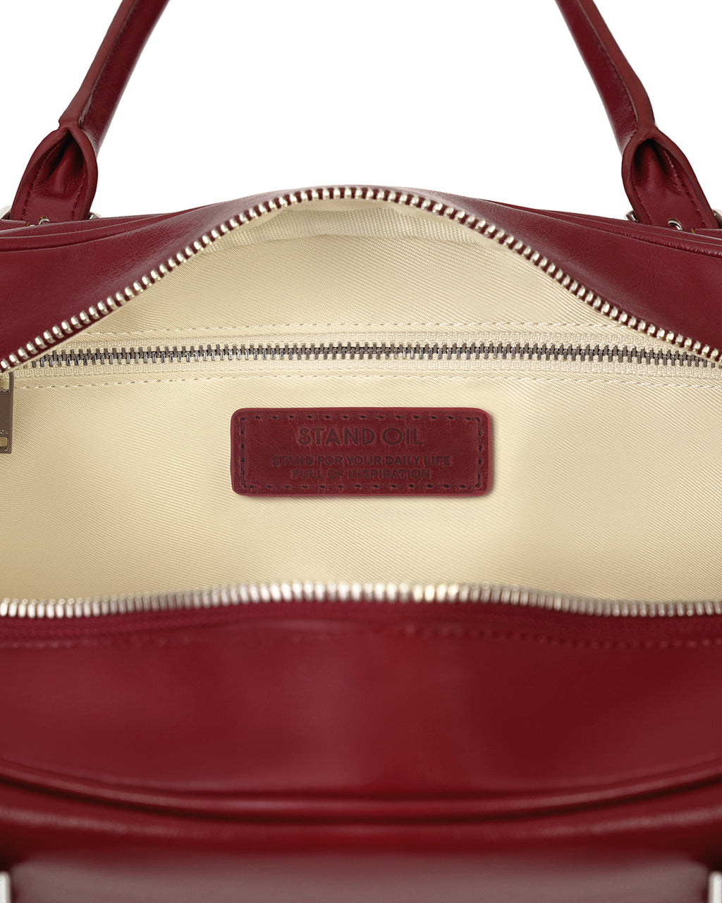 [standoil] Square Bowling Bag · Square Bowling Bag / Red Wine