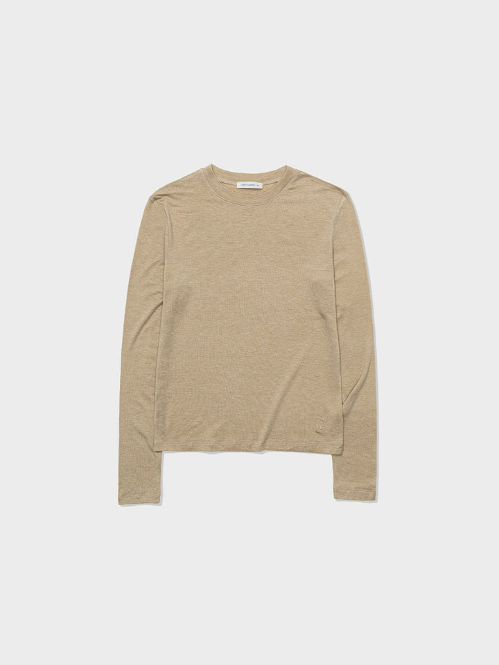 Low Classic Lc Wool Jersey T-Shirt Beige