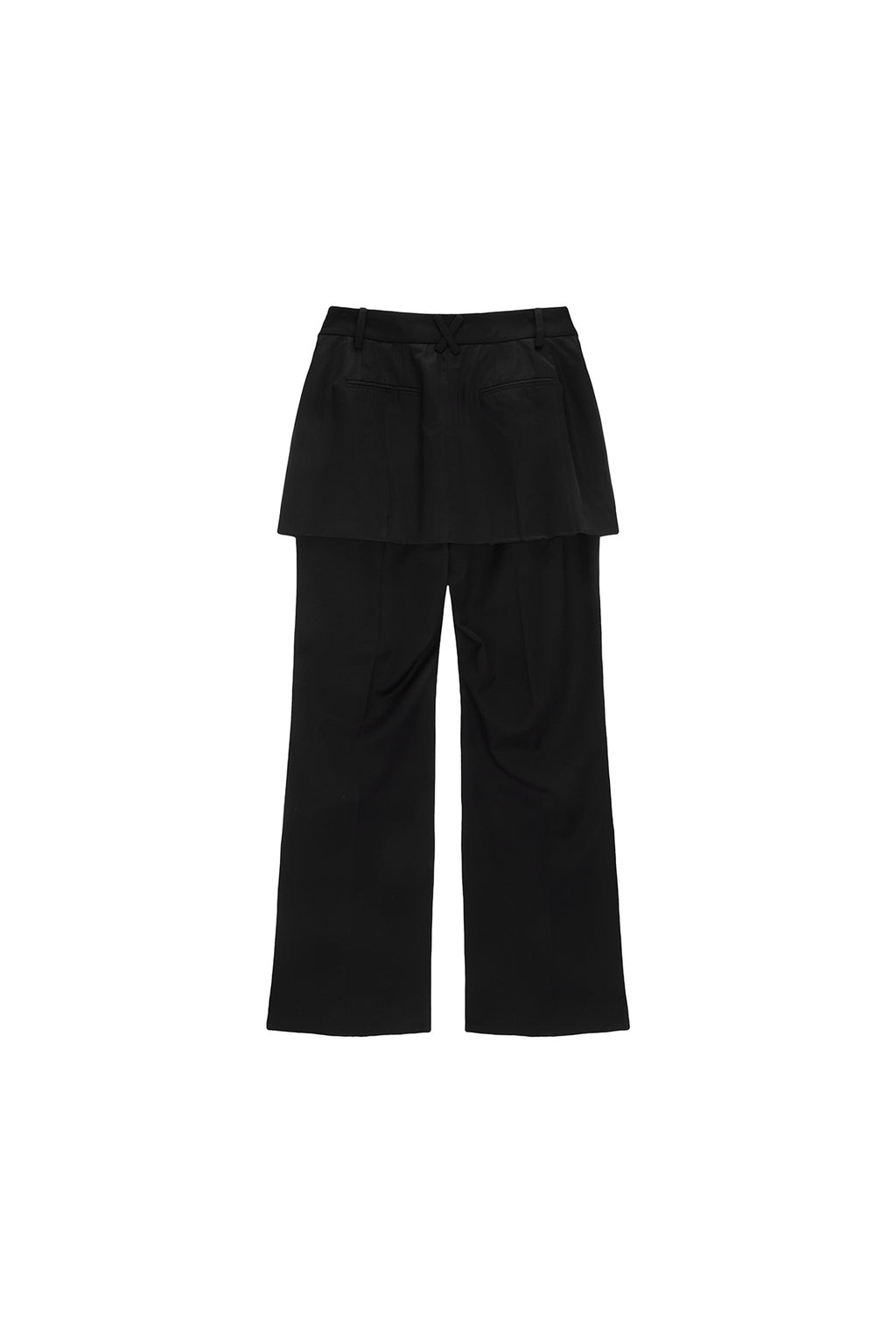 [matinkim] SLIT POINT SKIRT TROUSER IN BLACK