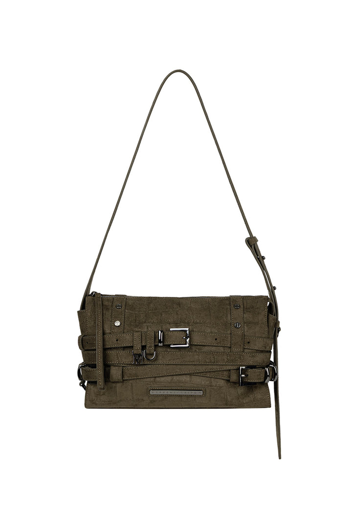 Treemingbird Multi-Belted Mini Shoulder Bag Khaki